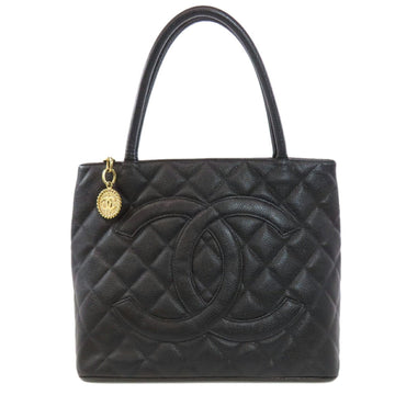 Classic Jumbo Tote Quilted Caviar Leather