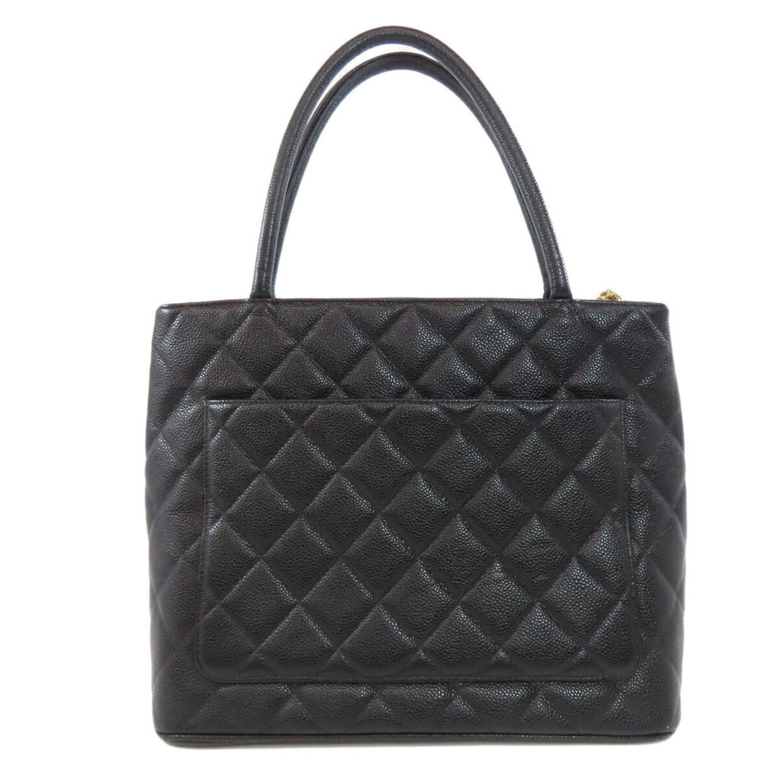 Classic Jumbo Tote Quilted Caviar Leather