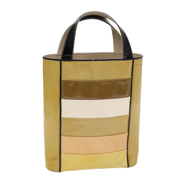 Multicolor Patent Leather Tote