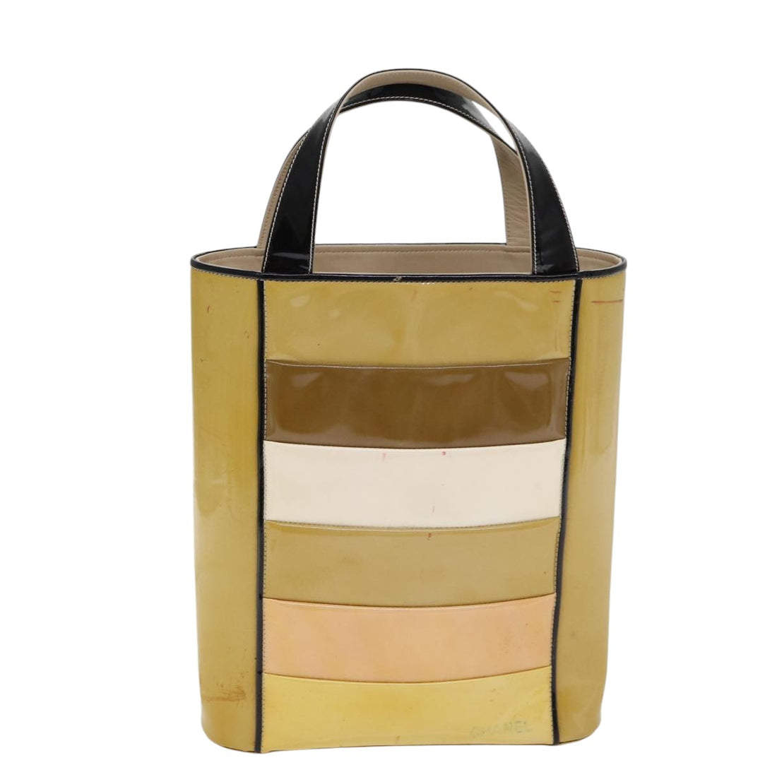 Multicolor Patent Leather Tote