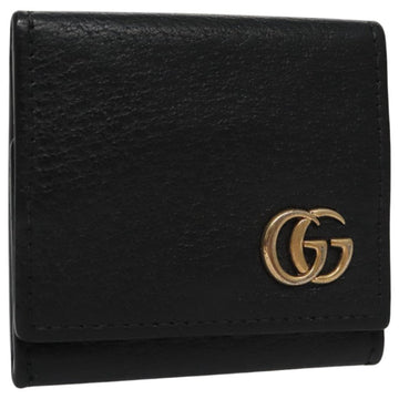 GG Marmont Mini Wallet Black Leather