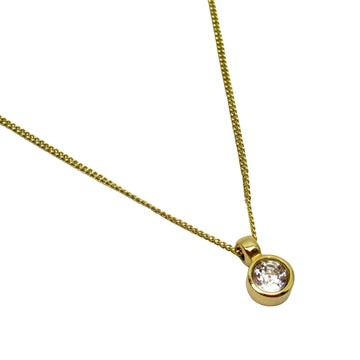 Metal Pendant Necklace with Subtle Scratches