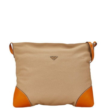 Prada Tessuto Shoulder Bag  Beige