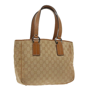 GG Canvas Tote BeigeBrown