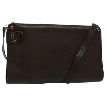Vintage Leather Shoulder Bag CD Logo