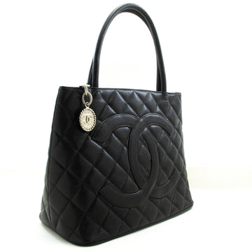 Classic Tote Quilted Caviar Leather
