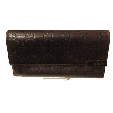 Leather Wallet with Scuff and Stain Details