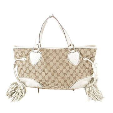 GG Canvas Tote Bag Heart Detail