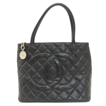 Classic Jumbo Tote Quilted Caviar Leather