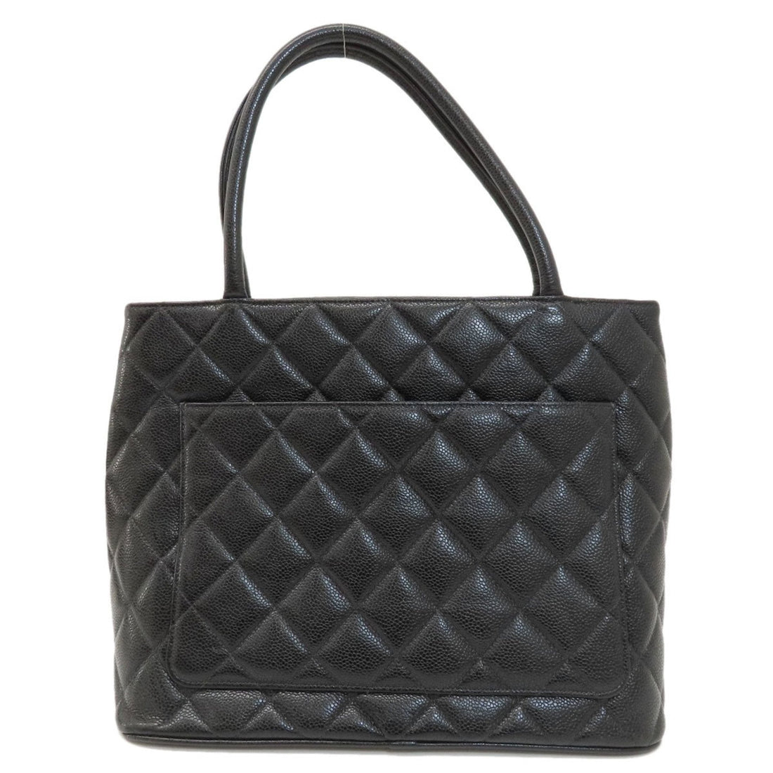 Classic Jumbo Tote Quilted Caviar Leather