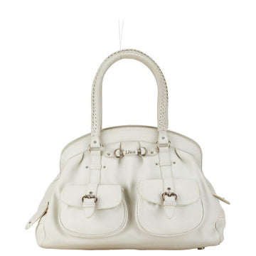 Dior Gaucho Handbag Off White Leather