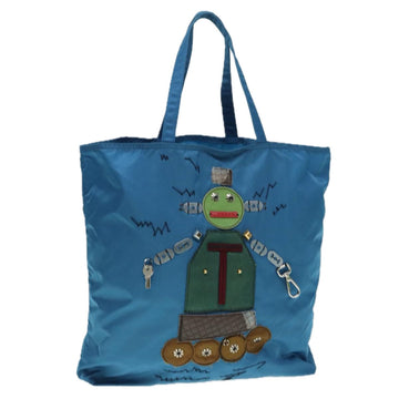 Robot Tote Blue Nylon Style