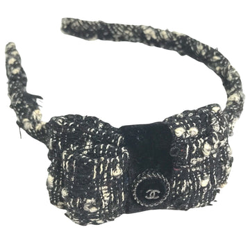 Tweed Headband Bow Detail