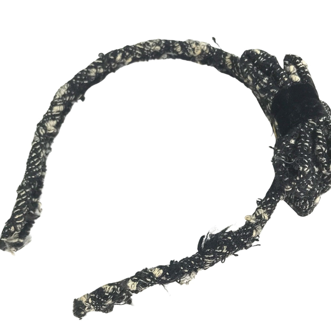 Tweed Headband Bow Detail