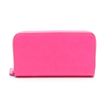 GG Marmont Zip Wallet Pink Leather