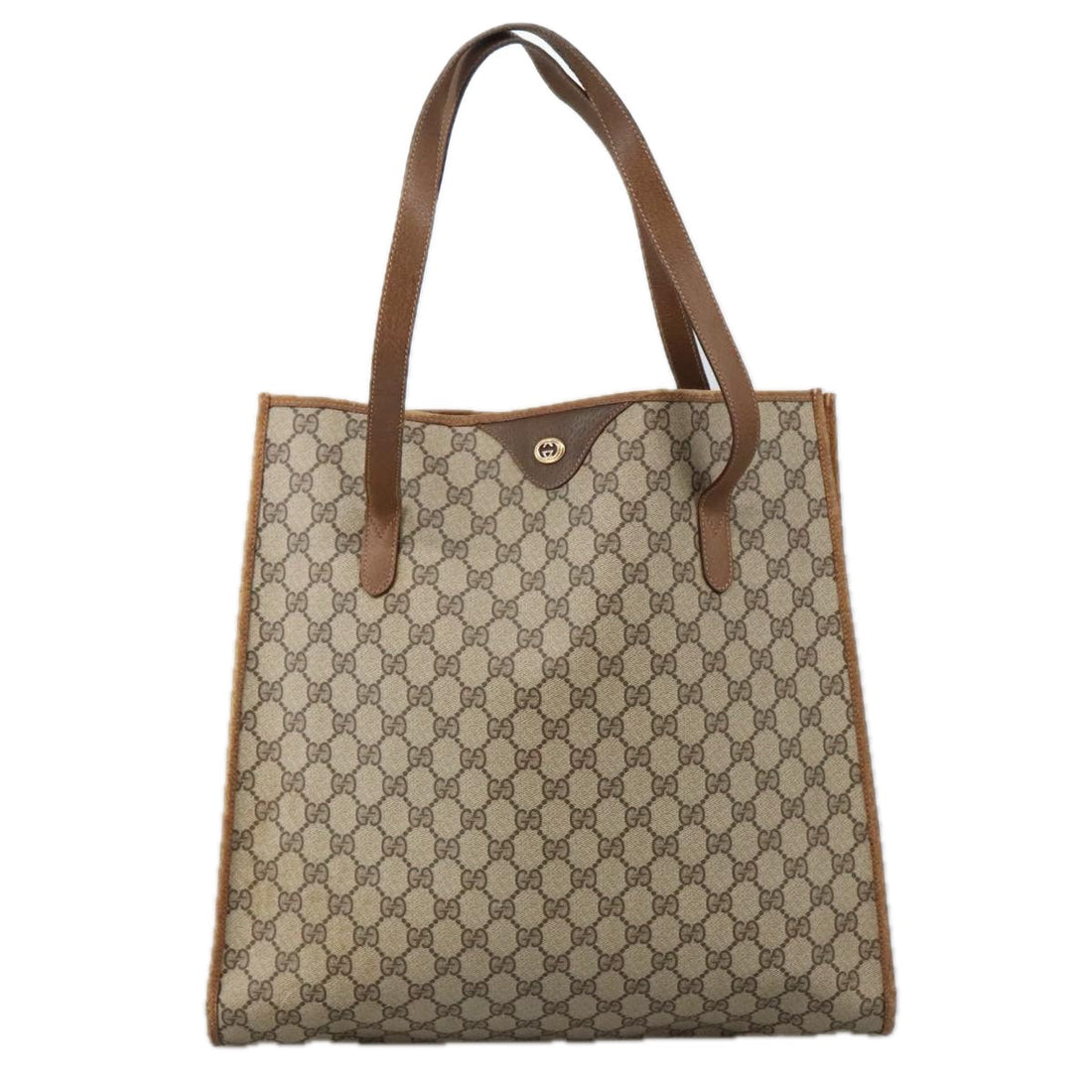 Vintage GG Canvas Tote BeigeBrown