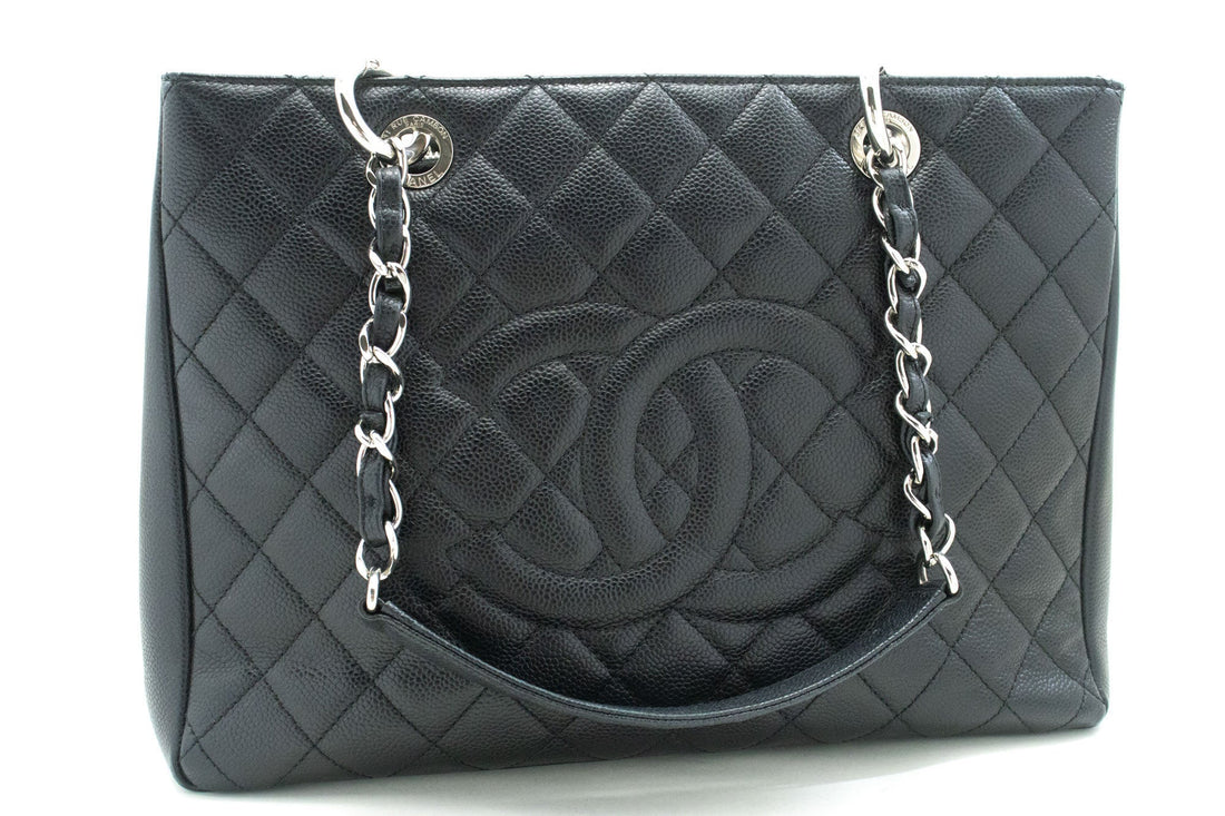 Classic Jumbo Tote Black Caviar Leather