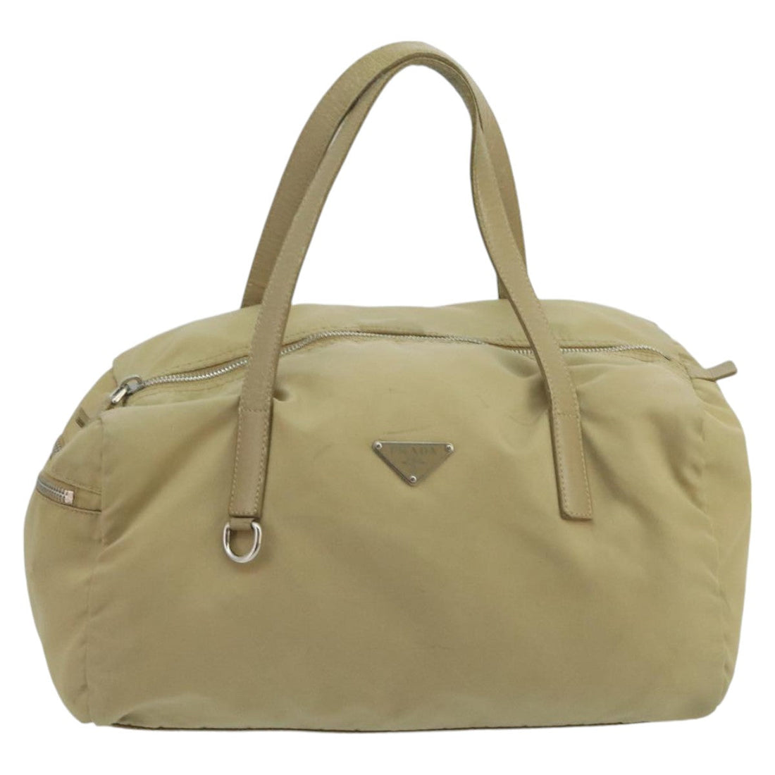 Medium Travel Tote Beige Nylon
