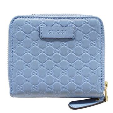 GG Marmont Zip Wallet Light Blue