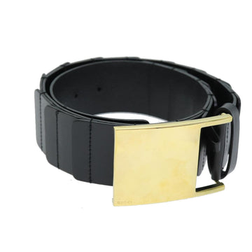 Gucci Leather Belt Gold Buckle