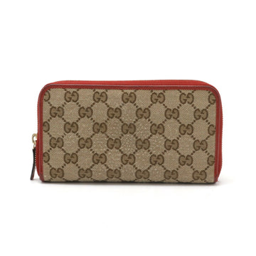 GG Supreme ZipAround Wallet Red Trim