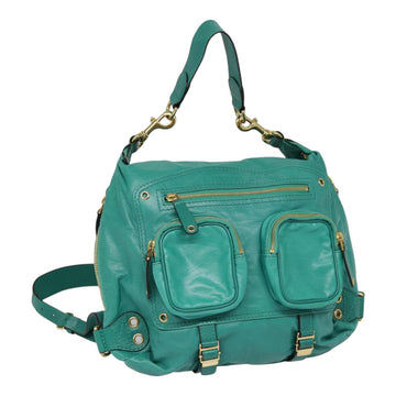 Gucci Teal Leather Shoulder Bag