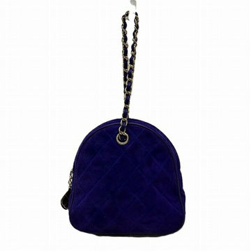 Vintage Suede Quilted Chain Bag