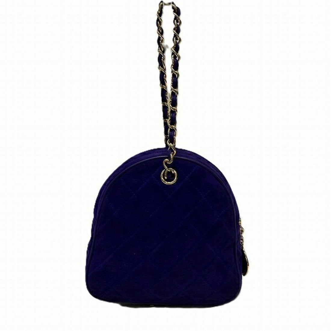 Vintage Suede Quilted Chain Bag