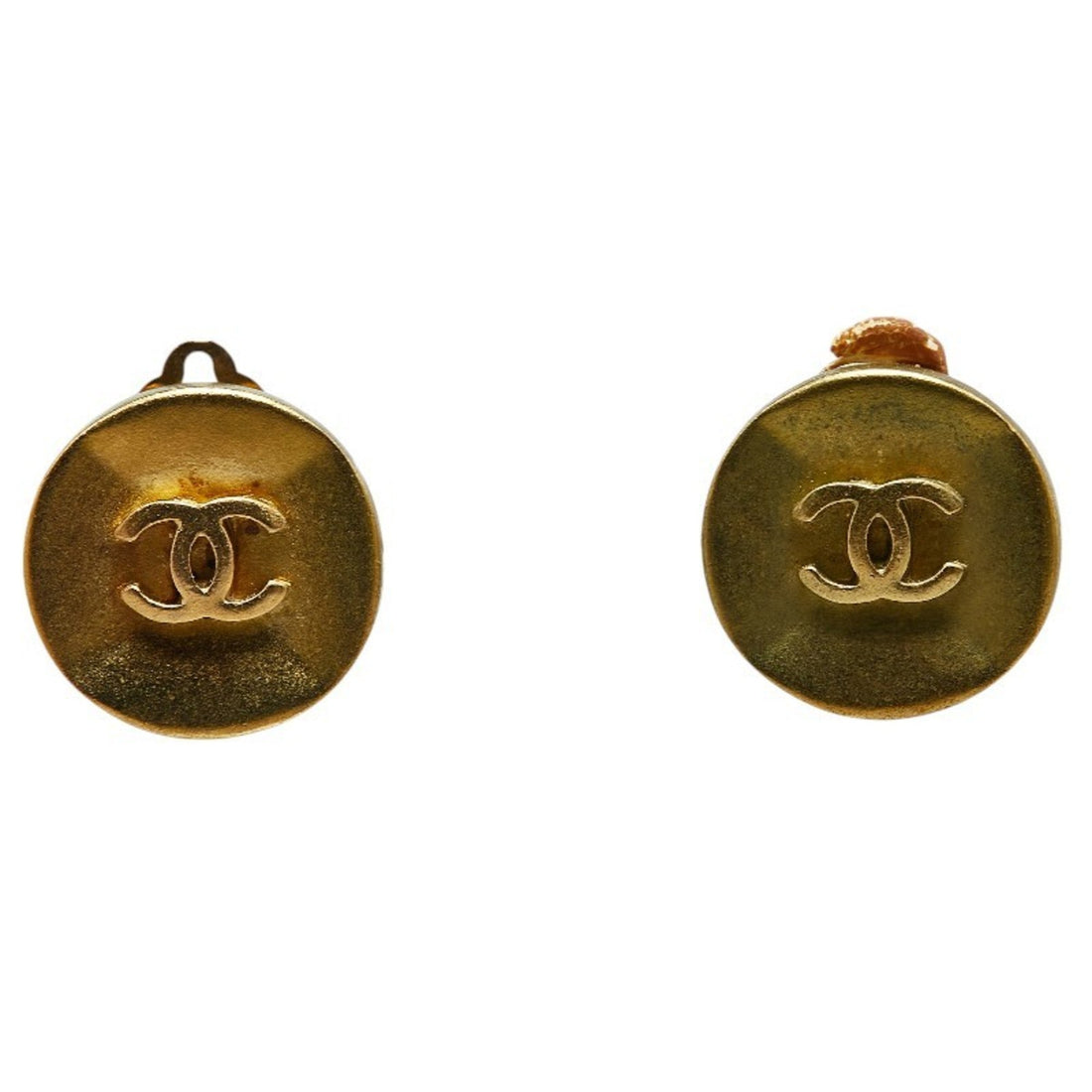 CC Logo GoldTone Clip Earrings