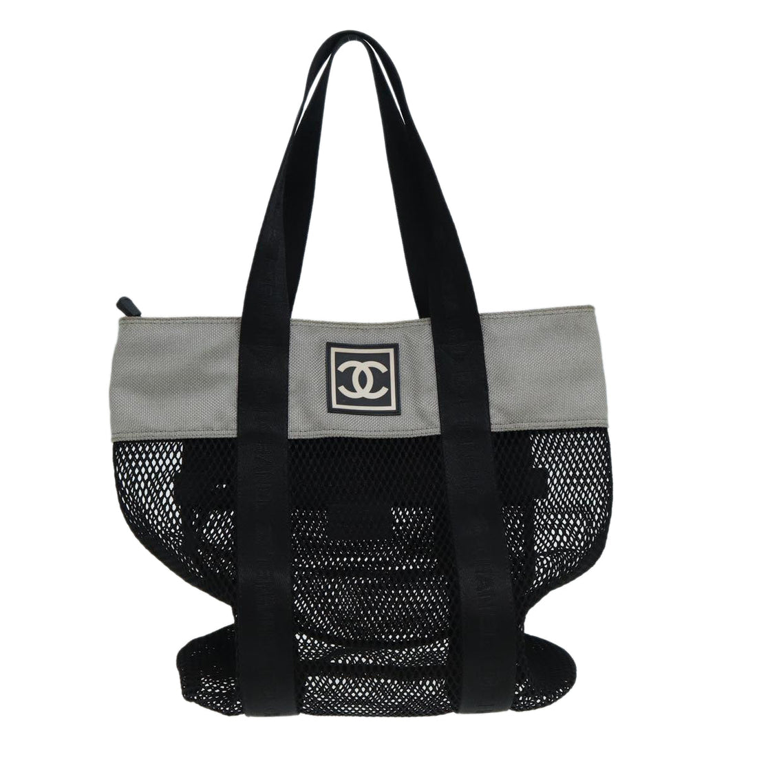 Mesh Tote Grey and Black Style