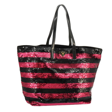 Sequin Striped Tote Model Tote
