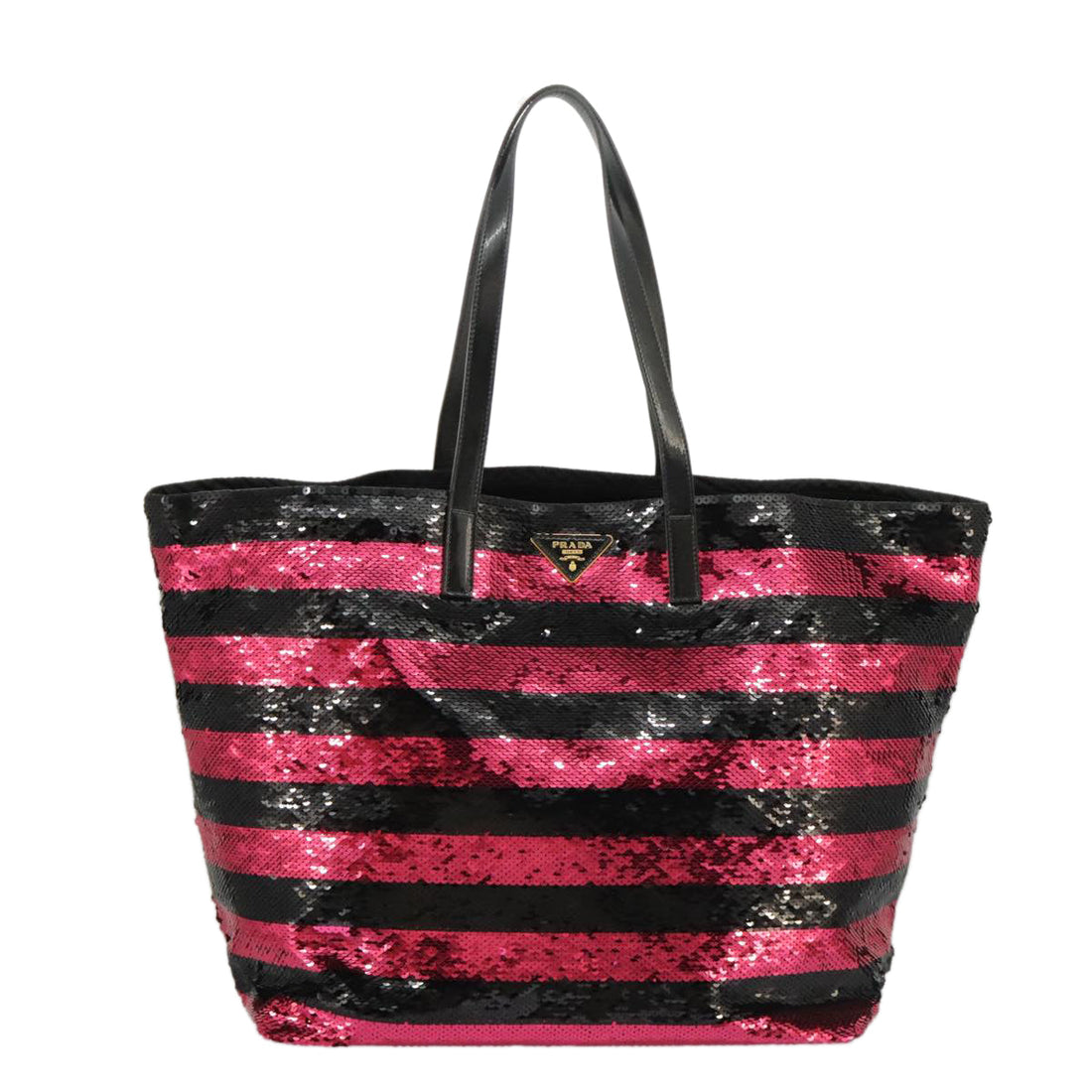 Sequin Striped Tote Model Tote