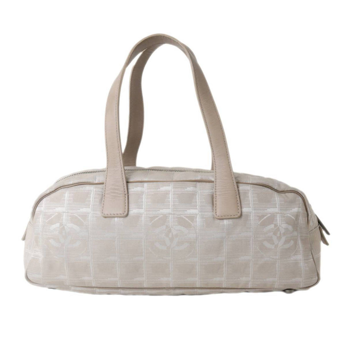 Beige Quilted Tote Luggage Style