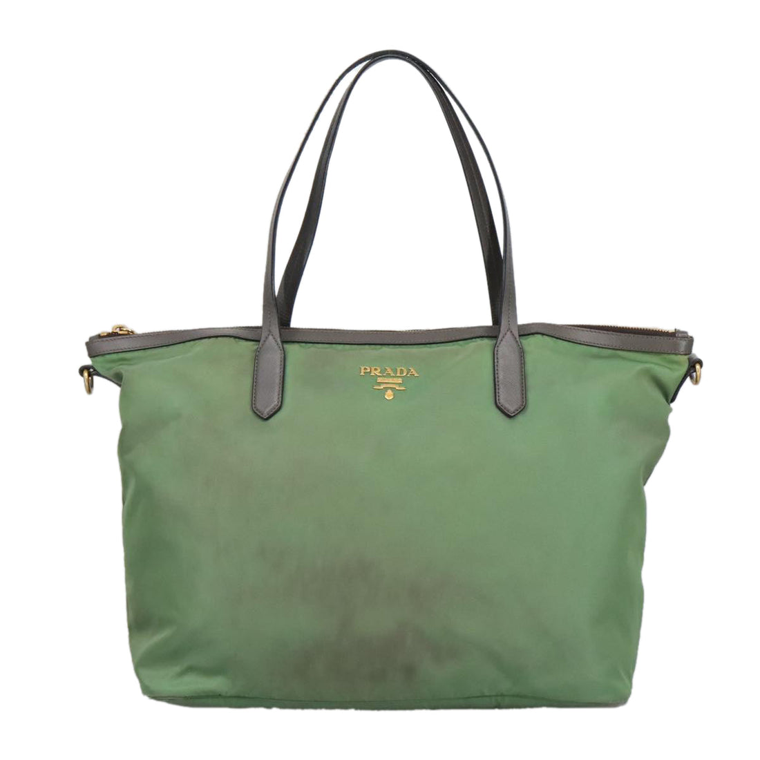 Prada Tessuto Vela Shopping Tote Green