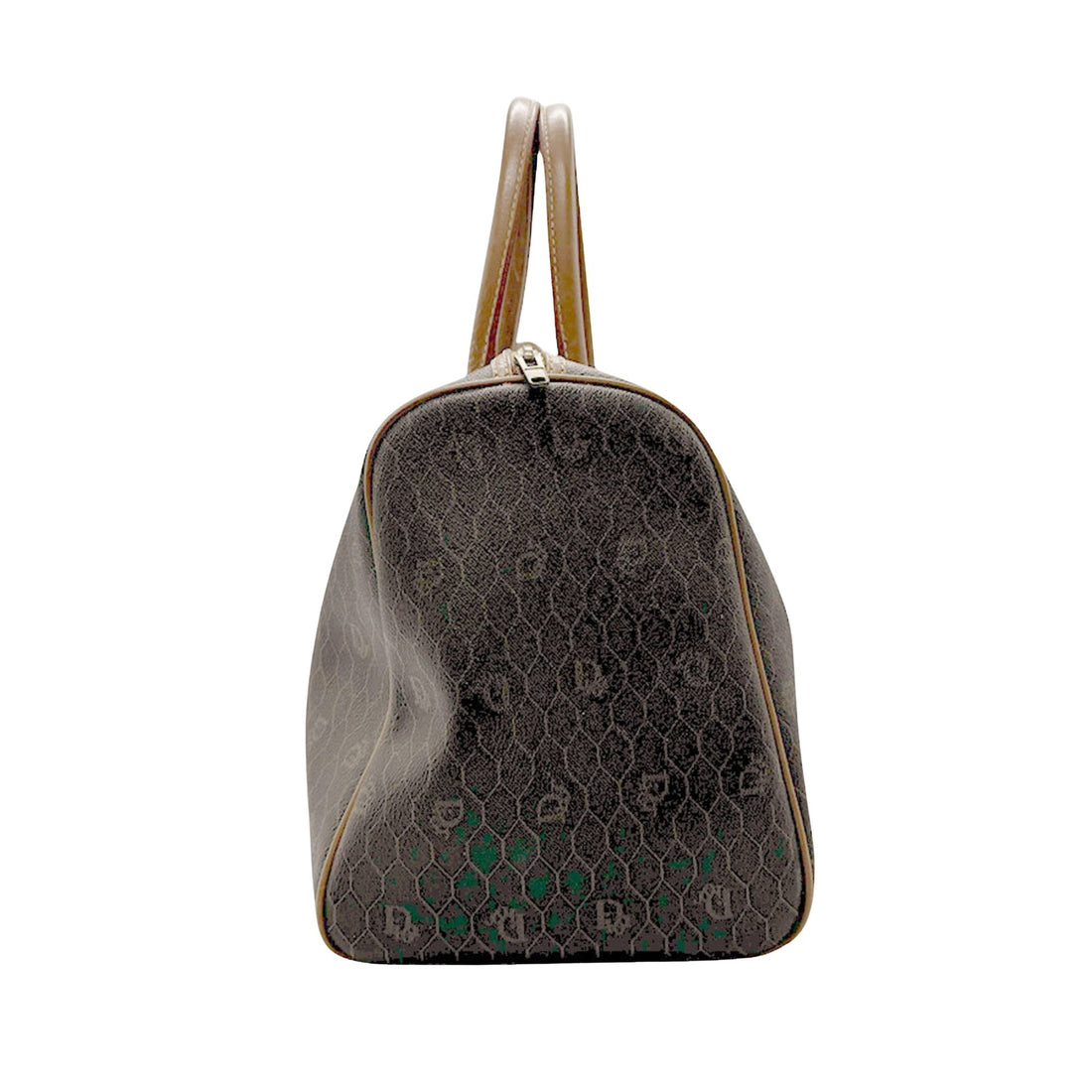 Honeycomb Canvas Tote Bag with Subtle Wear and Tear