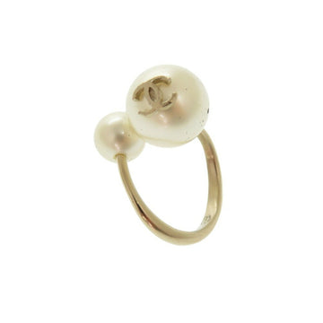 Coco Mark Metal Pearl Detail Earrings