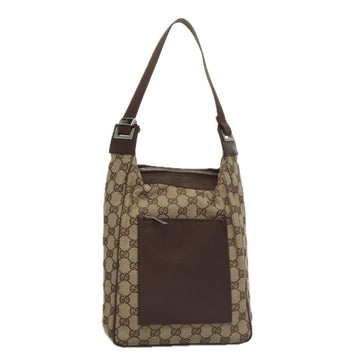 GG Canvas Shoulder Bag with Leather Trim