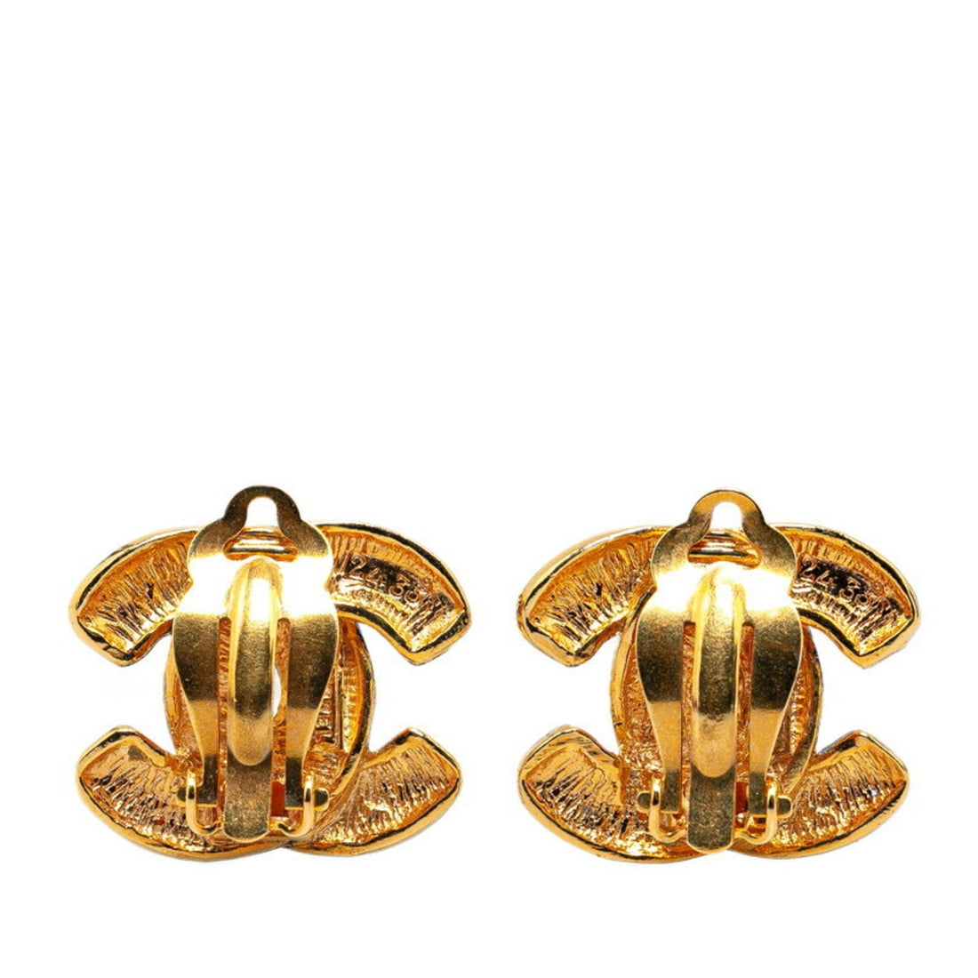 CC Logo Earrings GoldTone