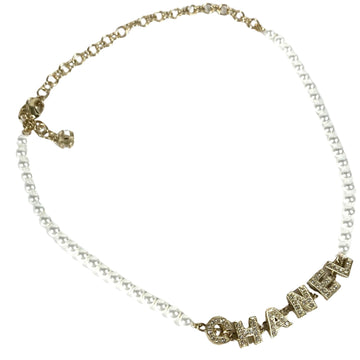 Pearl Rhinestone Chanel Necklace