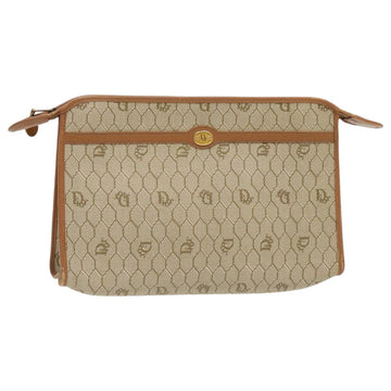Vintage Dior Clutch Beige Canvas
