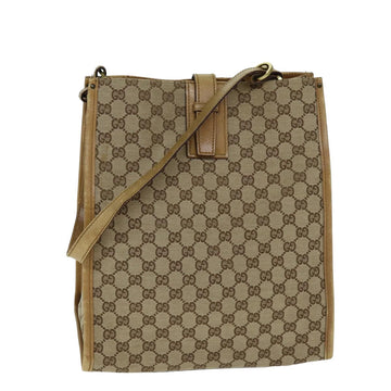 GG Canvas Shoulder Bag BeigeBrown