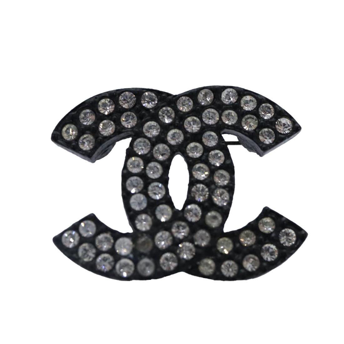 CC Logo Rhinestone Brooch