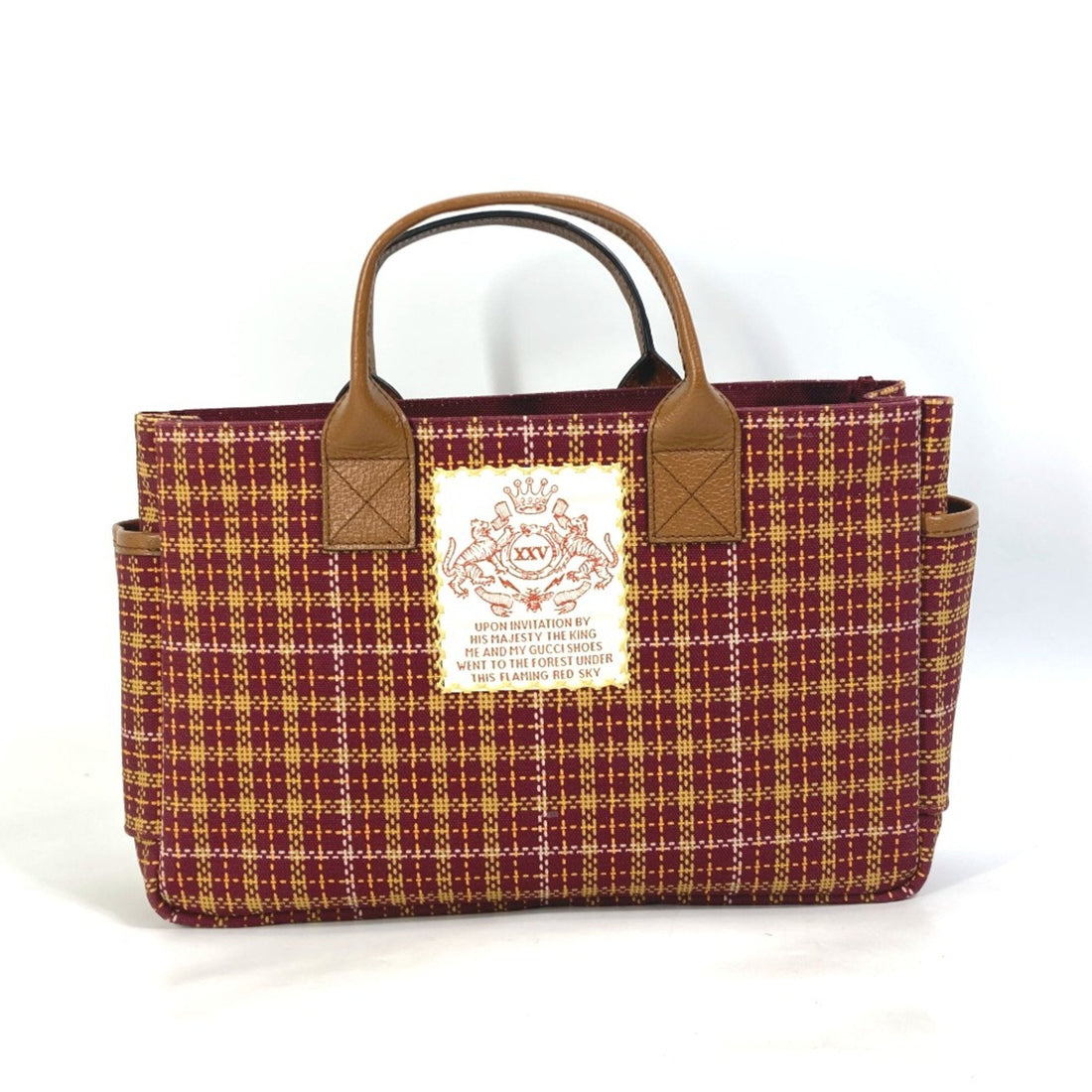 Plaid Tote Handbag