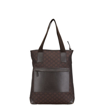 GG Plus Tote Brown Canvas Tote