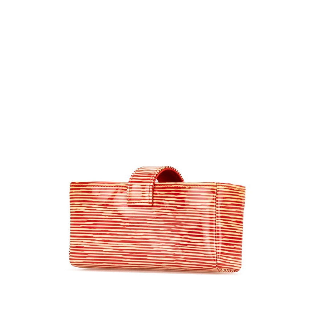 Striped Clutch Patent Leather
