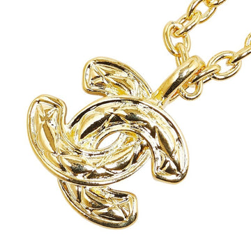 CC Logo Pendant Necklace Gold