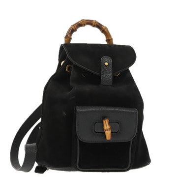 Mini Suede Backpack Bamboo Style