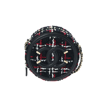 Round Tweed Chain Bag A94731
