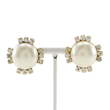 Pearl Rhinestone Earrings