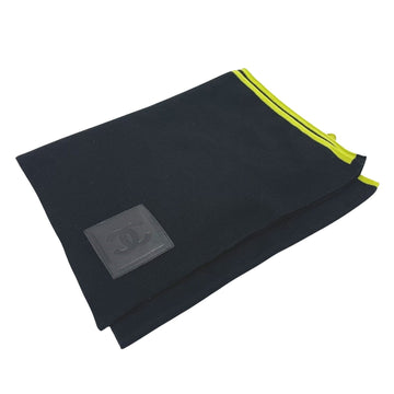 CC Logo Knitted Scarf  BlackLime